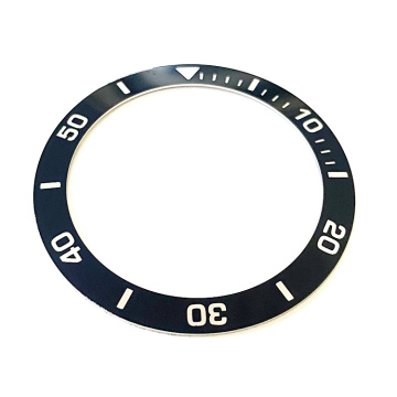 Black Aluminum watch bezel insert watch parts