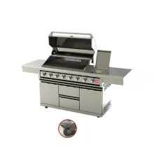 Commercial BBQ Gas Grill Kitchen Cabinet Islands with Side Burner