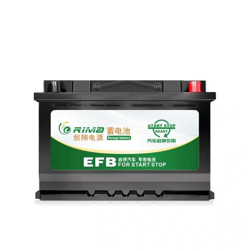 RIMA Automotive EFB Start-Stop Battery 12V 75Ah 800CCA China Manufacturer