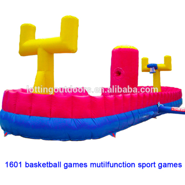 children inflatable sport game, basketball games mutilfunction sport games