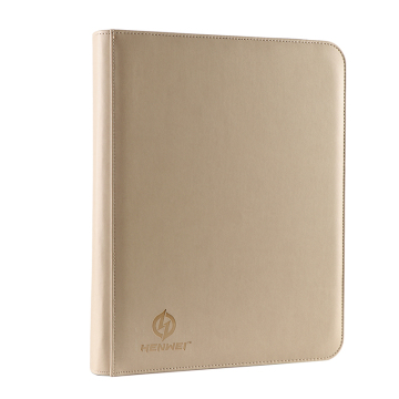 Leather binder zipper board Game loose-leaf deck book