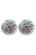 Ball-shaped Diamond Stud Earring