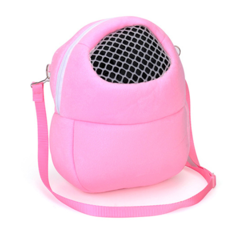 1pc Small Pet Carrier Hamster Chinchilla Travel Warm Bags Cages Guinea Pig Carry Pouch Bag Breathable Small Animals Cages