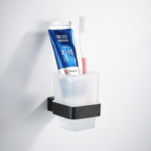 Wall-Mounted Multifunctional Toothbrush Holder Cup Tumbler for Bathroom Accessories
