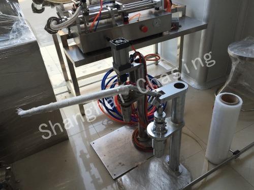 Pneumatic perfume capping machine,Semi-automatic perfume bottle crimper machine