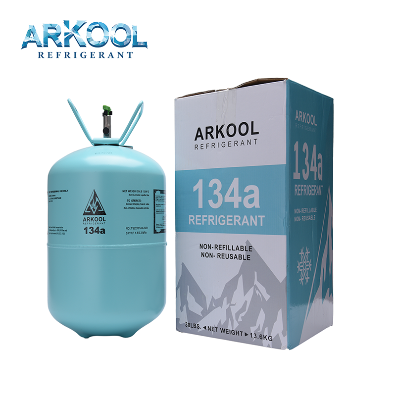 Refrigerant r134a 13.6kg r134a refrigerant gas cylinder /ISO/can CE DOT in hydrocarbon