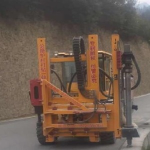 Pilote de pieux de construction de garde-corps d&#39;autoroute