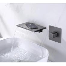 Widespread Wall Mounted Waterfall Faucet