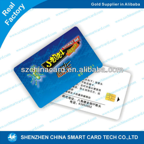 Printed Plastic PVC contact smart ic chip card