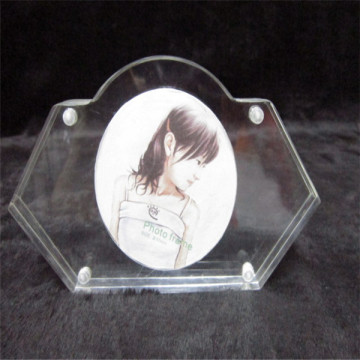 acrylic 2 sided picture frame