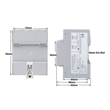 Three Phase Bi-directional RS485 CT Input Energy Meter