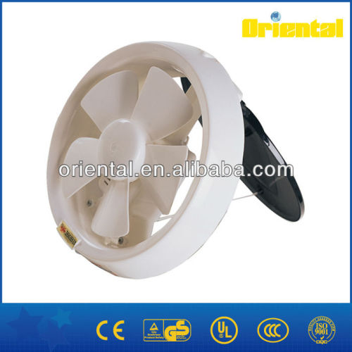 Plastic bathroom ventilation fan/window exhaust fan/horizontal window fan