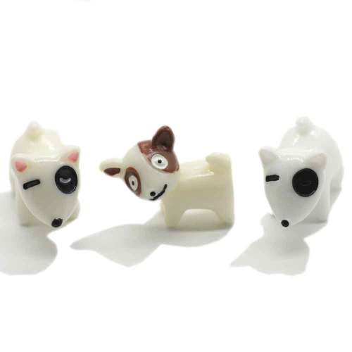 Figuras de perros Kawaii de dibujos animados para decoración de pasteles, artesanía de resina para perros, casa de muñecas, adorno de bonsái, figuritas de jardín de hadas, proveedor