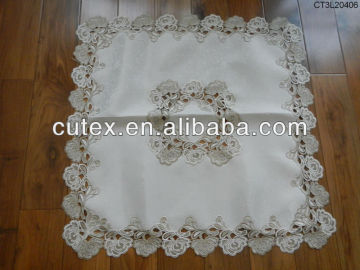 elegent lace jacquards embroidery table cloth