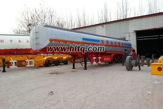 Liquid food transport semi trailer