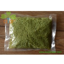 Low calorie konnyaku powder shirataki konjak pasta with spinach