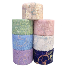 Whale New Design 75mm Organza Ribbon Flower Sequin for DIY Hair Bows