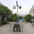 automatic lifting light tower for constructio