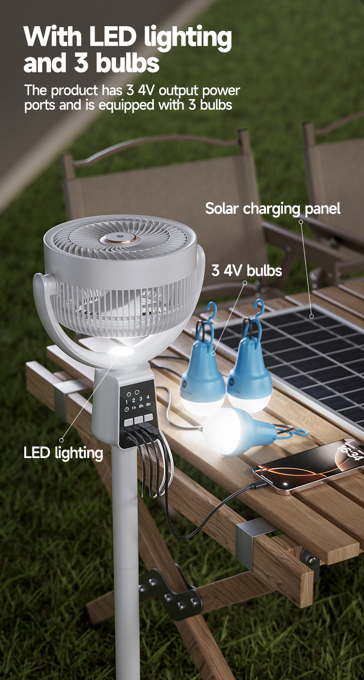 7‘’ Solar Rechargeable Standing Remote Fan with Bulbs-7641-detail-8 7‘’ Solar Rechargeable Standing Remote Fan with Bulbs-7641-detail-8