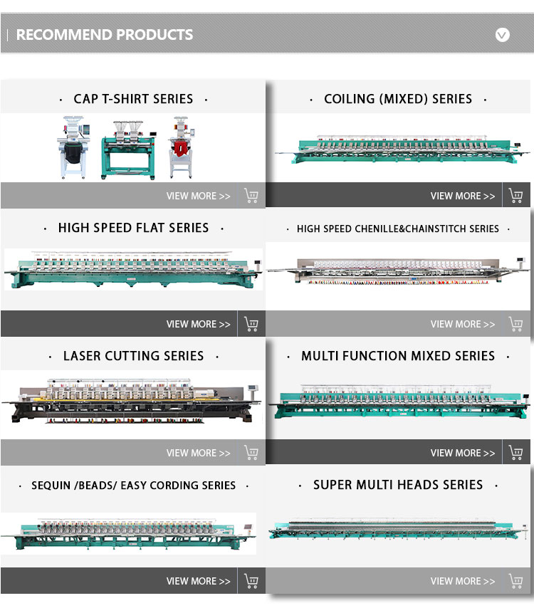 604+4 flat and taping coiling embroidery machine independent cording china embroidery machine