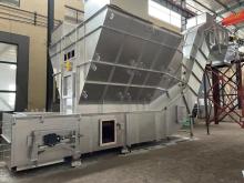 Inclined with Hopper type slat conveyor