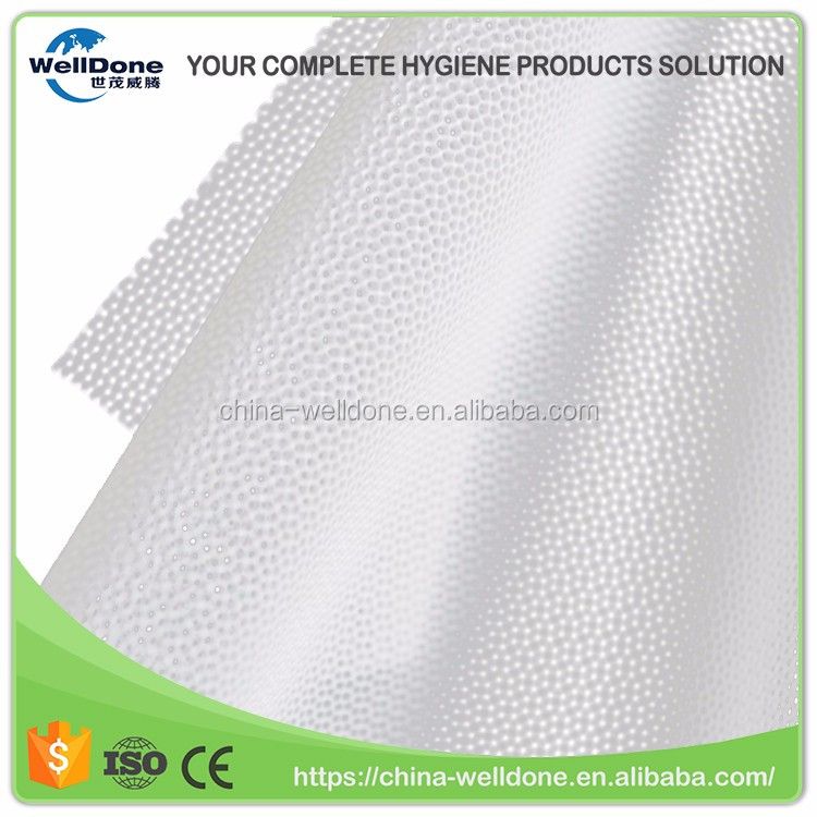 Welldone perforated pe film for sanitary napkins/sanitary pad