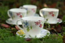 Korean style tea cup and saucer wholesale