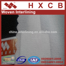 75D Tricot Warp Fusible Knitting Interlining,100% Polyester Adhesive Interlining For Men Suit(7815)