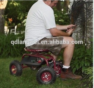 deluxe garden seat , deluxe garden seat with storage ; garden cart chair