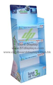 Power Wing Sterilizer Cardboard Floor Stand Displays Standee For Promotion