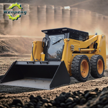 Mini 850kg Wheel Skid Steer Loader For Agricultural