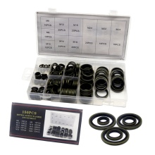 SYD-1034-1: Comprehensive 150pcs NBR Metal Nitrile Galvanized Self-centering Dowty Seal and Bonded Washer Set
