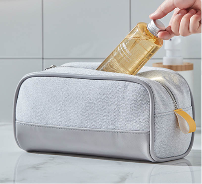 High Quality Makeup Bag Large Capacity Waterproof Wash Bag Multi-functional PU Cotton Zipper Pouch Bag