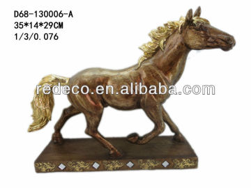 New design polyresin horse decor