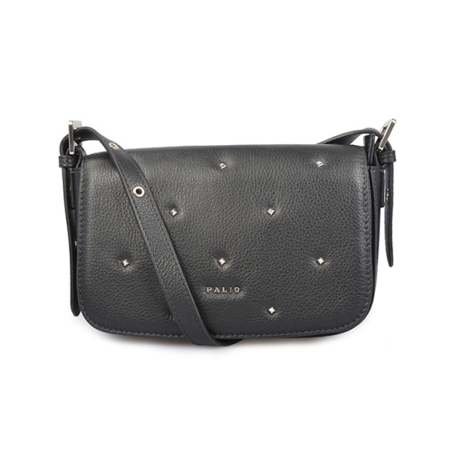 Klassische Damen Kuh Leder Crossbody Flap-Over Handtasche