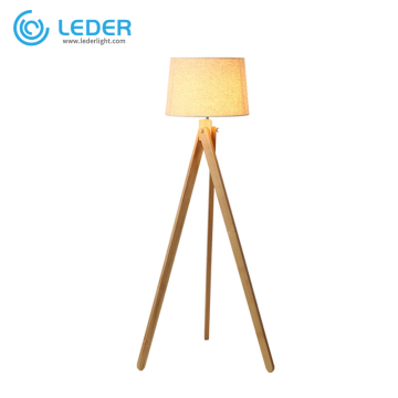 LEDER Wooden Floor Lighting Lamp