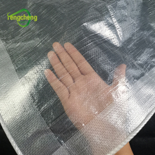 150gsm Clear cherry tarpaulin with black bands