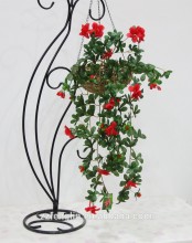 wholesale hanging artificial silk flower bush cheap simulation azalea hanging flower for hotel wall hanging decoration