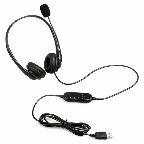 Kabel verdrahtet 3,5 mm und USB -Stereo -Headset mit Mikrofon für Laptop