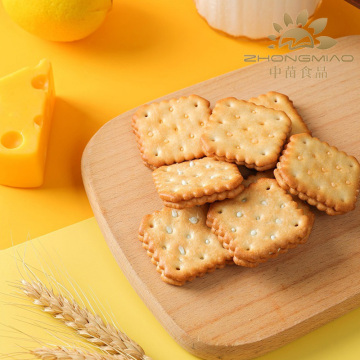 Lemon Cheese Flavored Sandwich Biscuits, Crispy Creamy Snack