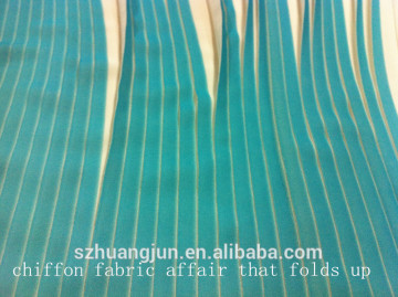 pleating and printing chiffon for lady's dress and pleated skirt
