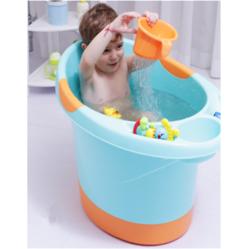 Plastic baby deep bathtub washing tub own designed