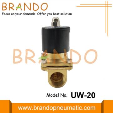 Válvula solenoide de latón tipo UW-20 3/4 &#39;&#39; Uni-D 24V