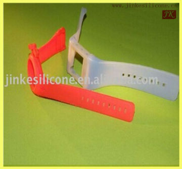 2014China supply adjustable ion silicone wrist watch band strap