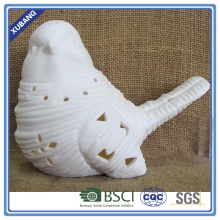 Christmas decoration bird with led light porcelain light