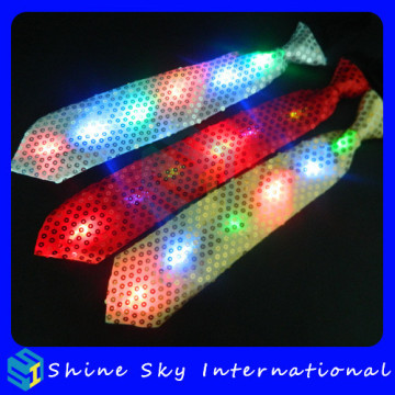 New Design Sequin Led Bow Tie/Flashing Tie