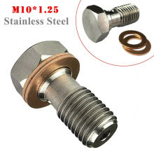 Brake hose stainless steel single hole hollow screw