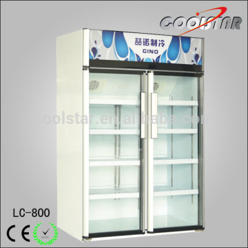 Swing double door commercial merchandiser