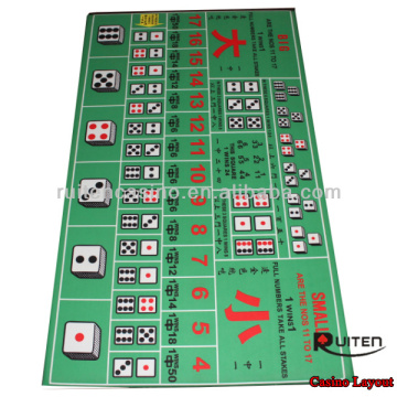 Craps Table Rubber Poker Layout