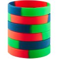 Warna Single Blank Silikon Wristbands Gelang Getah